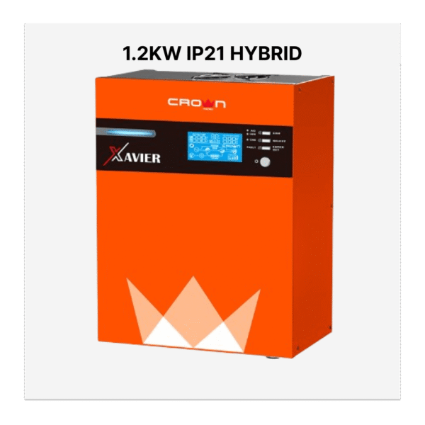 Crown Xavier 1.2Kva 900W solar inverter Hybrid